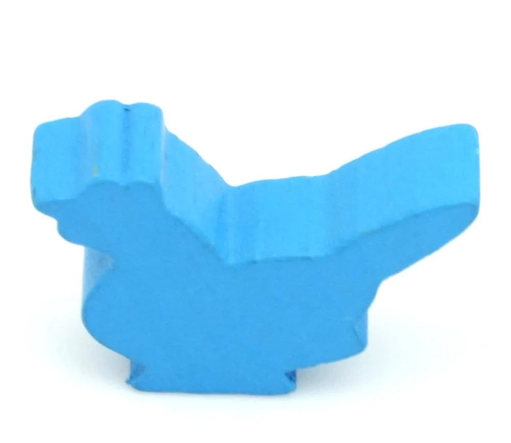 Tout Pour le Jeu Pion poule bleue claire en bois 30 x 19 x 8 mm