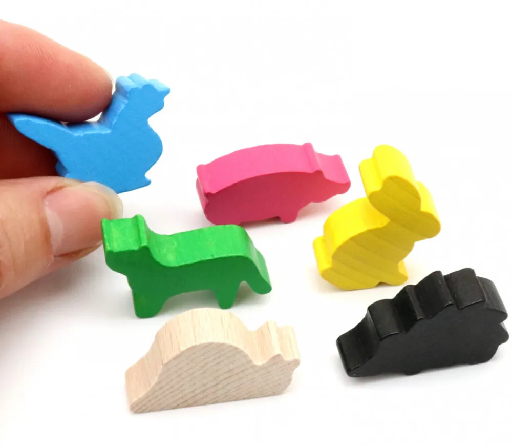 Tout Pour le Jeu Pion poule bleue claire en bois 30 x 19 x 8 mm