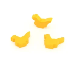 Tout Pour le Jeu Pion poule jaune or en bois 30 x 19 x 8 mm