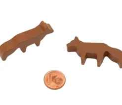 Tout Pour le Jeu Pion renard marron en bois 45 x 20 x 8 mm