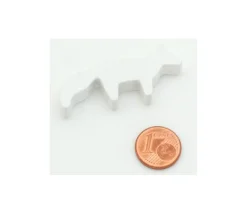 Tout Pour le Jeu Pion renard polaire blanc en bois 45 x 20 x 8 mm