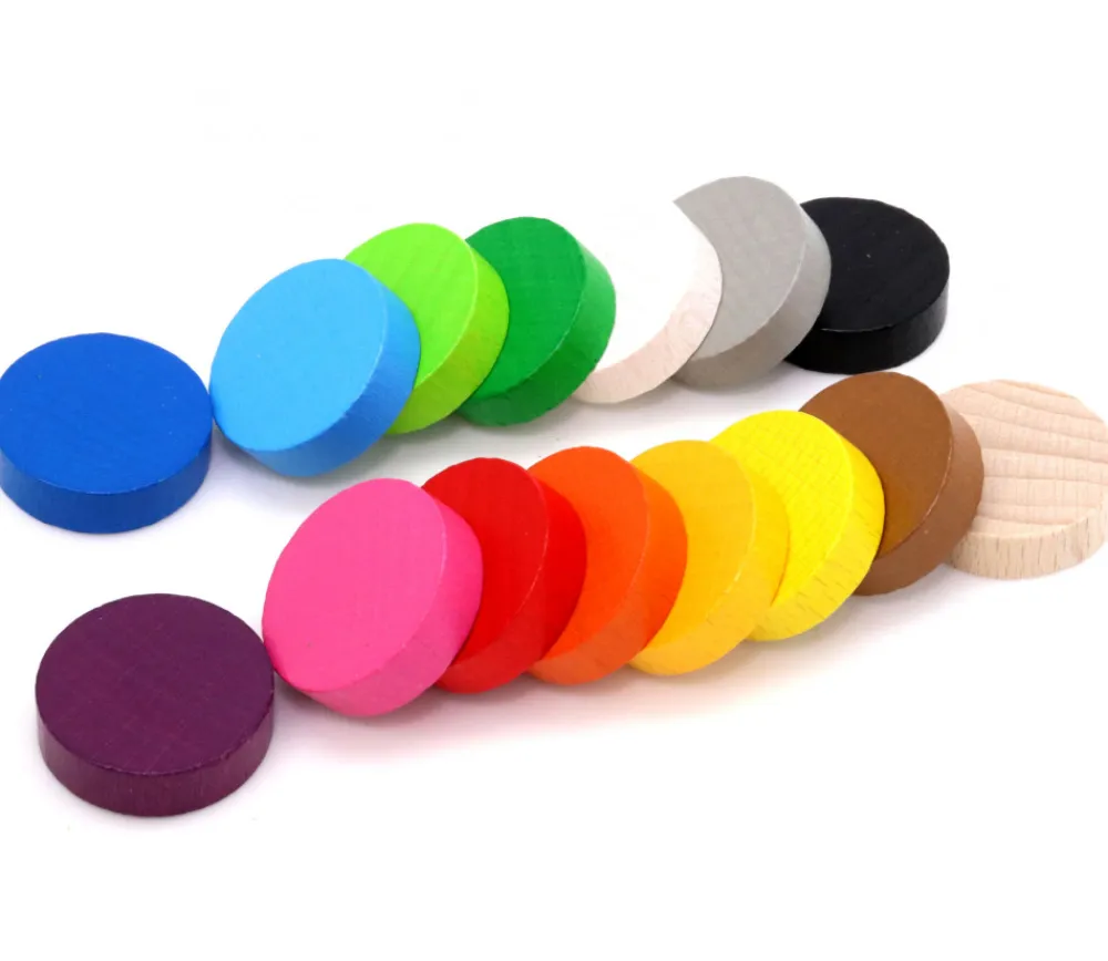 Tout Pour le Jeu Pion rond 3.1 cm pour jeu - jeton en bois 31 x 8 mm à l'unité