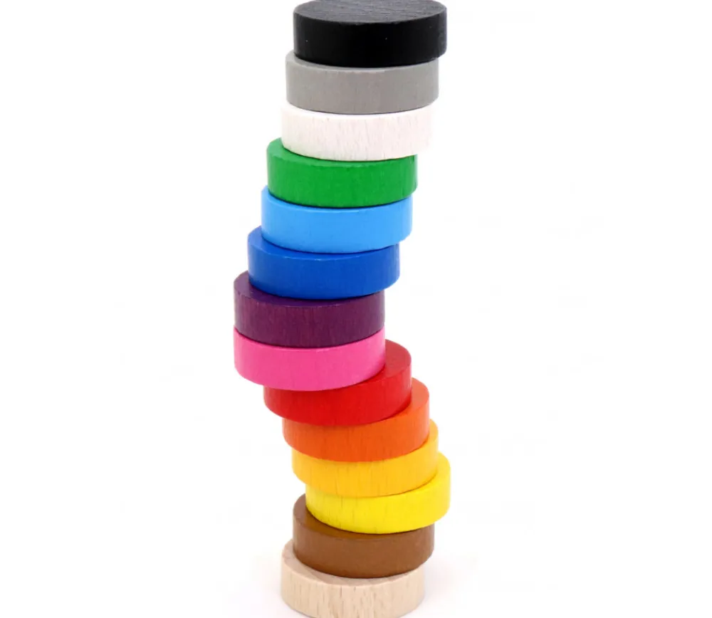 Tout Pour le Jeu Pion rond 2.5 cm pour jeu - jeton en bois 25 x 7 mm à l'unité