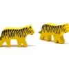 Tout Pour le Jeu Pion tigre tacheté jaune et noir en bois pour jeu 40 x 22 X 8 mm