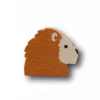 Tout Pour le Jeu Pion tête de Lion en bois 15 x 17 x 5 mm
