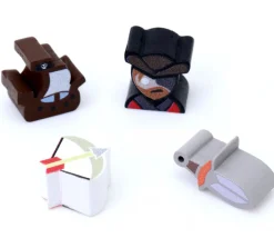 Tout Pour le Jeu Pion tête de pirate en bois - 16 x 14 x 10 mm