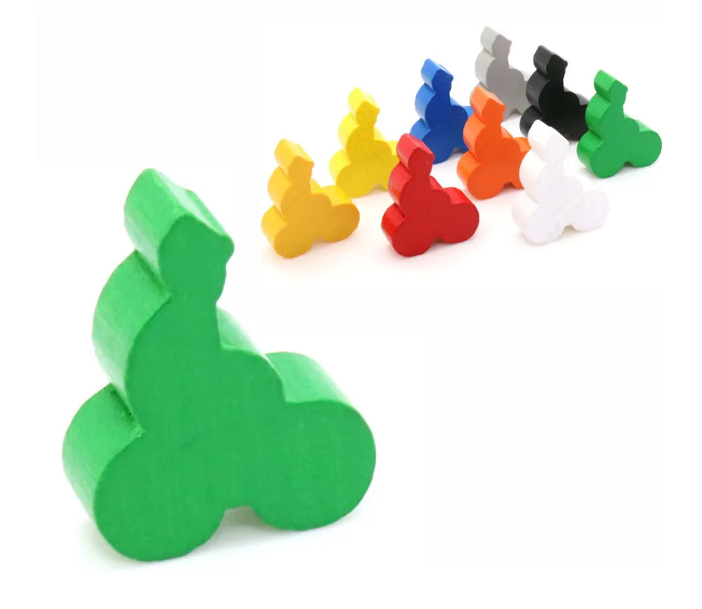 Tout Pour le Jeu Pion vélo - Cycliste en bois 22x29x8 mm à l'unité par couleur
