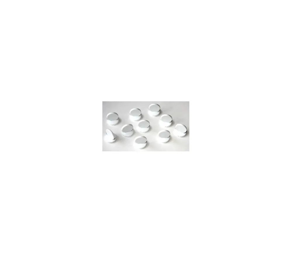 Tout Pour le Jeu Pions ronds à personnaliser lot de 10 supports blancs 15 x 17 mm