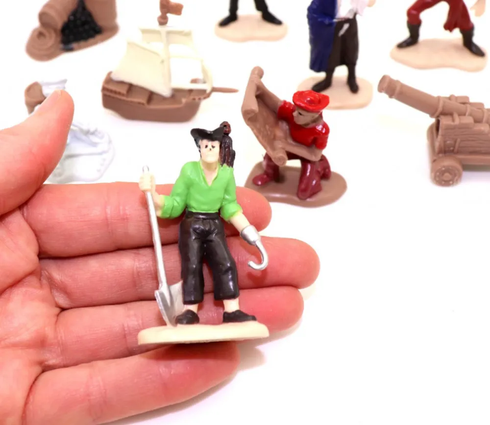 Tout Pour le Jeu Pirate : 10 figurines de jeu pirate
