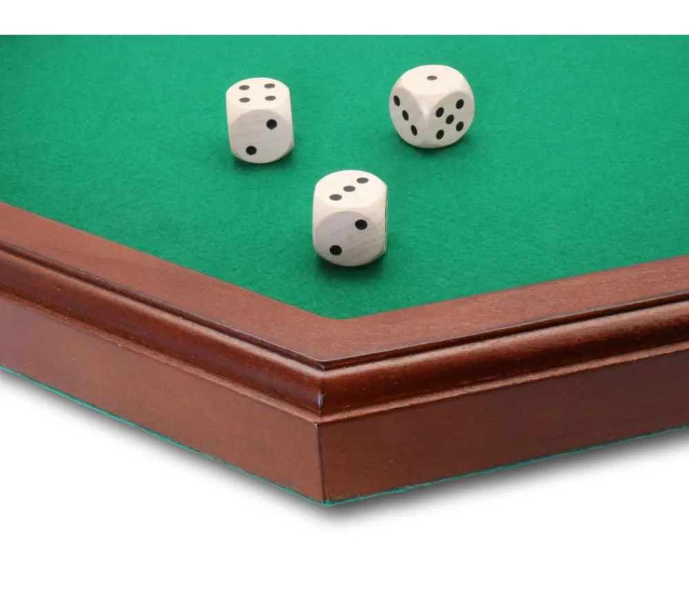 Tout Pour le Jeu Piste à dés bois octogonale 38 cm - fabrication France
