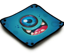 Tout Pour le Jeu Piste de dés monstre cyclope bleu 21x 21 cm