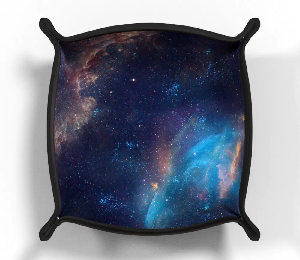 Tout Pour le Jeu Piste de dés Bleu Galaxie 21 cm x 21 cm