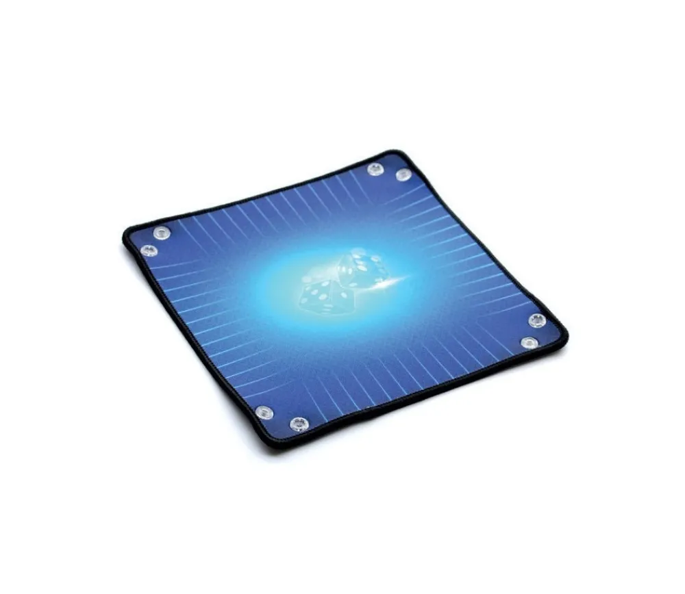 Tout Pour le Jeu Piste de dés bleue 20 x 20 cm souple et résistante