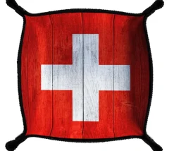 Tout Pour le Jeu Piste de dés drapeau Suisse 21x 21 cm
