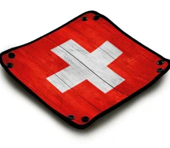 Tout Pour le Jeu Piste de dés drapeau Suisse 21x 21 cm