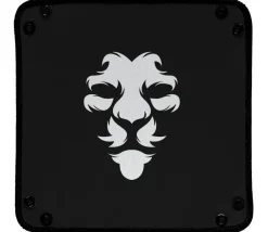 Tout Pour le Jeu Piste de dés noire motif Lion Blanc 21 cm