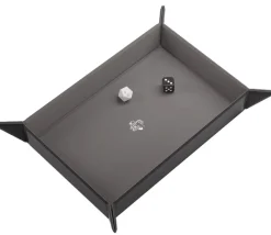 Tout Pour le Jeu Piste de dés rectangulaire magnétique 28 x 21 cm noir et grise - gamegenic