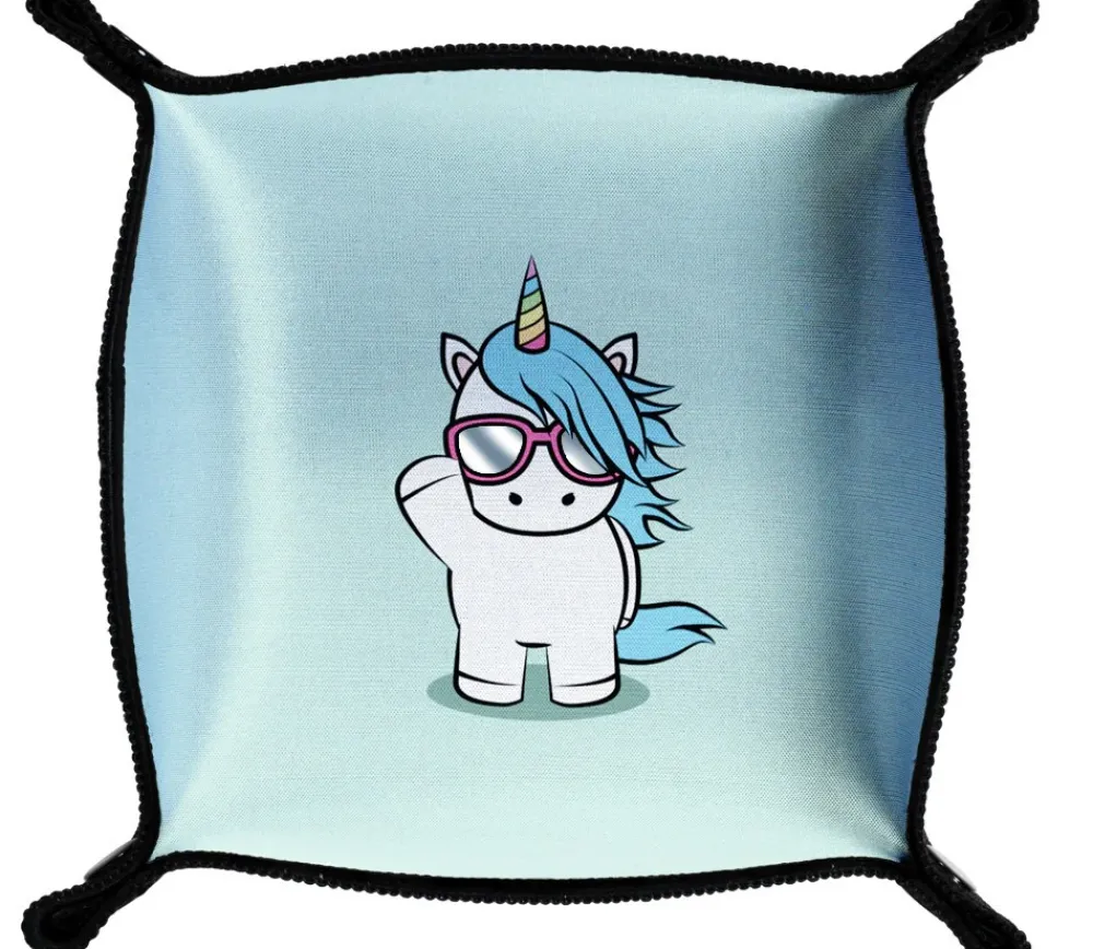 Tout Pour le Jeu Piste de dés souple licorne 21x 21 cm
