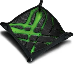 Tout Pour le Jeu Piste de dés souple verte et noire 21x 21 cm