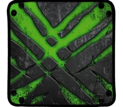 Tout Pour le Jeu Piste de dés souple verte et noire 21x 21 cm