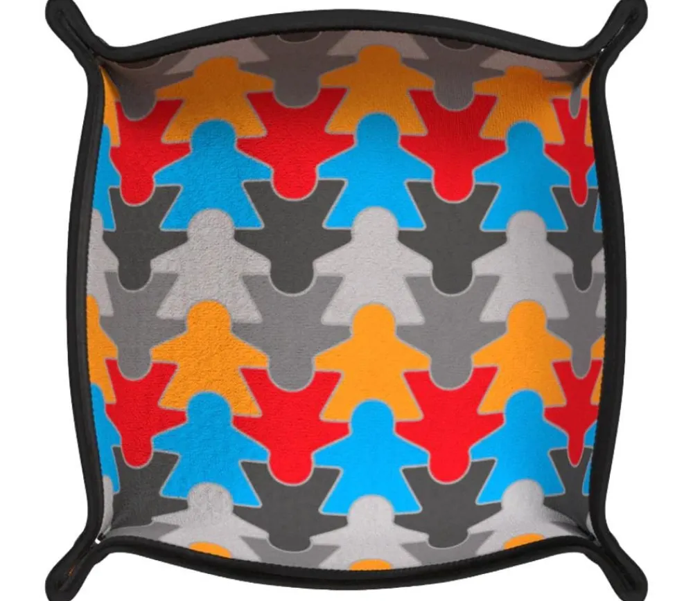 Tout Pour le Jeu Piste de dés souples meeples multicolores 21 cm x 21cm