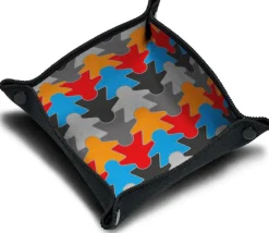 Tout Pour le Jeu Piste de dés souples meeples multicolores 21 cm x 21cm