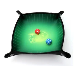 Tout Pour le Jeu Piste de dés verte 20 x 20 cm souple et résistante