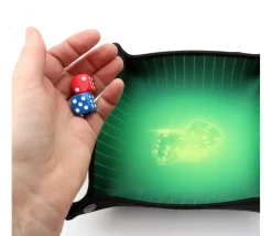 Tout Pour le Jeu Piste de dés verte 20 x 20 cm souple et résistante