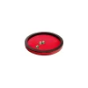 Tout Pour le Jeu Piste dés 30 cm prestige rouge tour cuir avec 3 dés