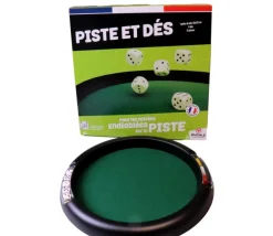 Tout Pour le Jeu Piste dés 421 de 33 cm - 5 dés + jetons