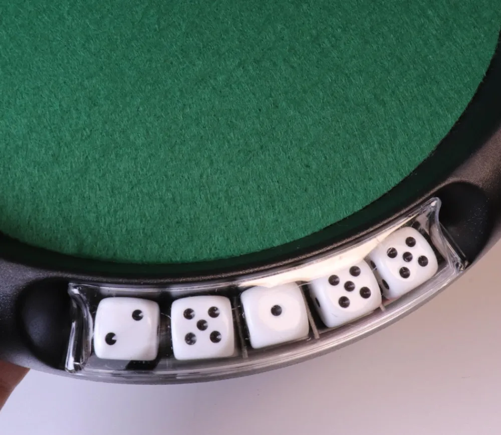 Tout Pour le Jeu Piste dés 421 de 33 cm - 5 dés + jetons