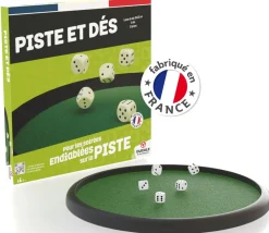 Tout Pour le Jeu Piste dés 421 de 33 cm - 5 dés + jetons