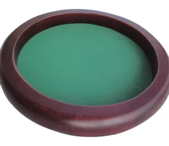 Tout Pour le Jeu Piste dés bois marron 35 cm pour jeu avec 5 dés