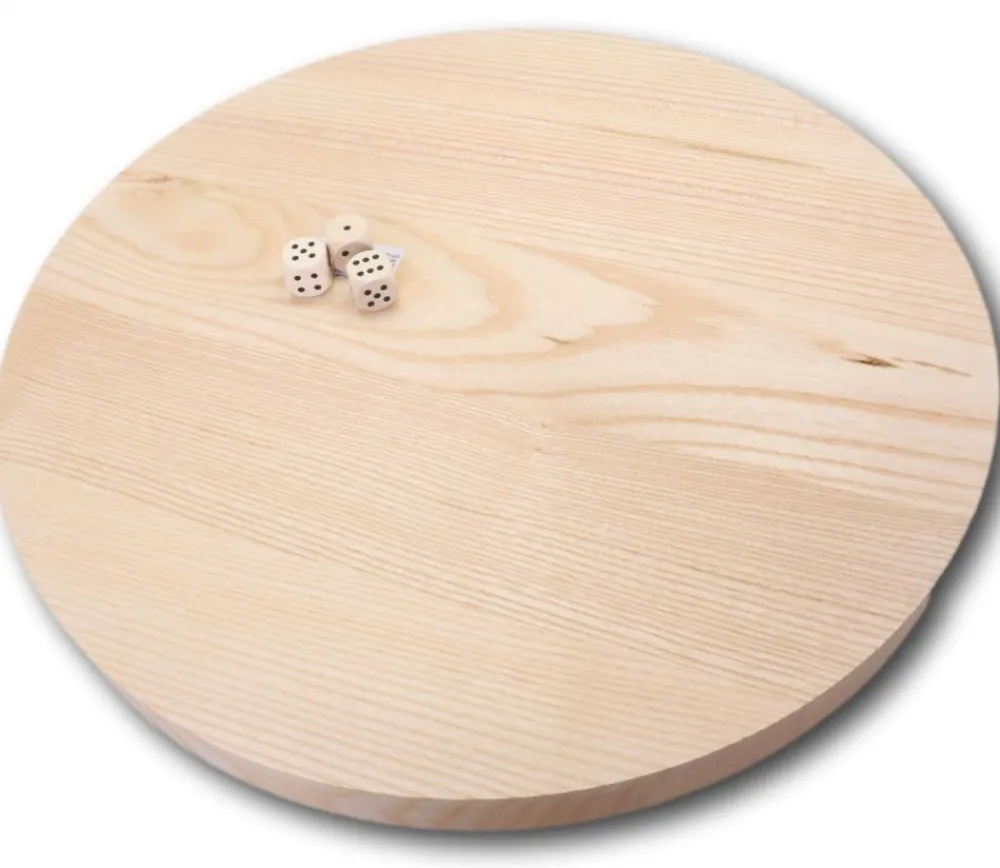 Tout Pour le Jeu Piste dés bois ronde 36 cm - fabrication France