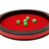 Tout Pour le Jeu Piste dés rouge et noire de 43 cm avec 5 dés
