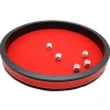 Tout Pour le Jeu Piste dés rouge et noire de 34 cm avec 5 dés