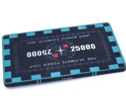 Tout Pour le Jeu Plaque céramique noire poker valeur 25000 - 40 gr