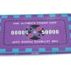 Tout Pour le Jeu Plaque céramique violet valeur 50000 pour poker 40 gr