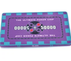 Tout Pour le Jeu Plaque céramique violet valeur 50000 pour poker 40 gr