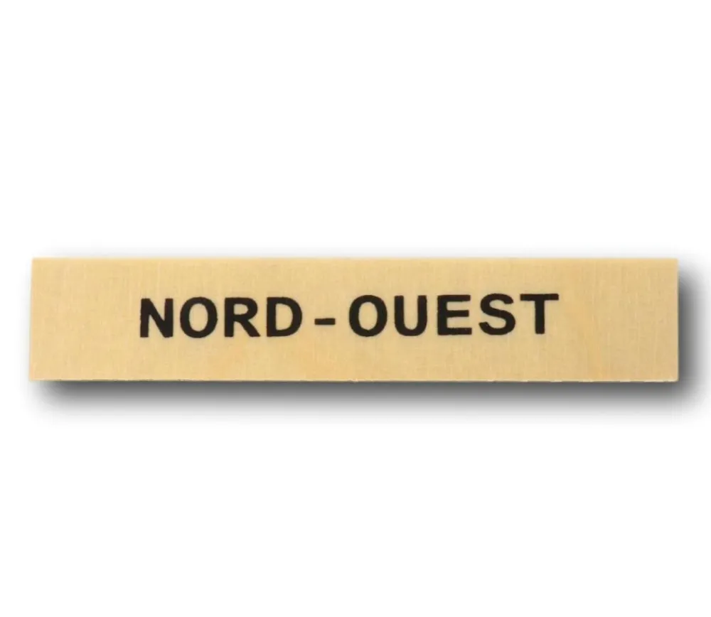 Tout Pour le Jeu Plaque en bois points cardinaux 10 cm