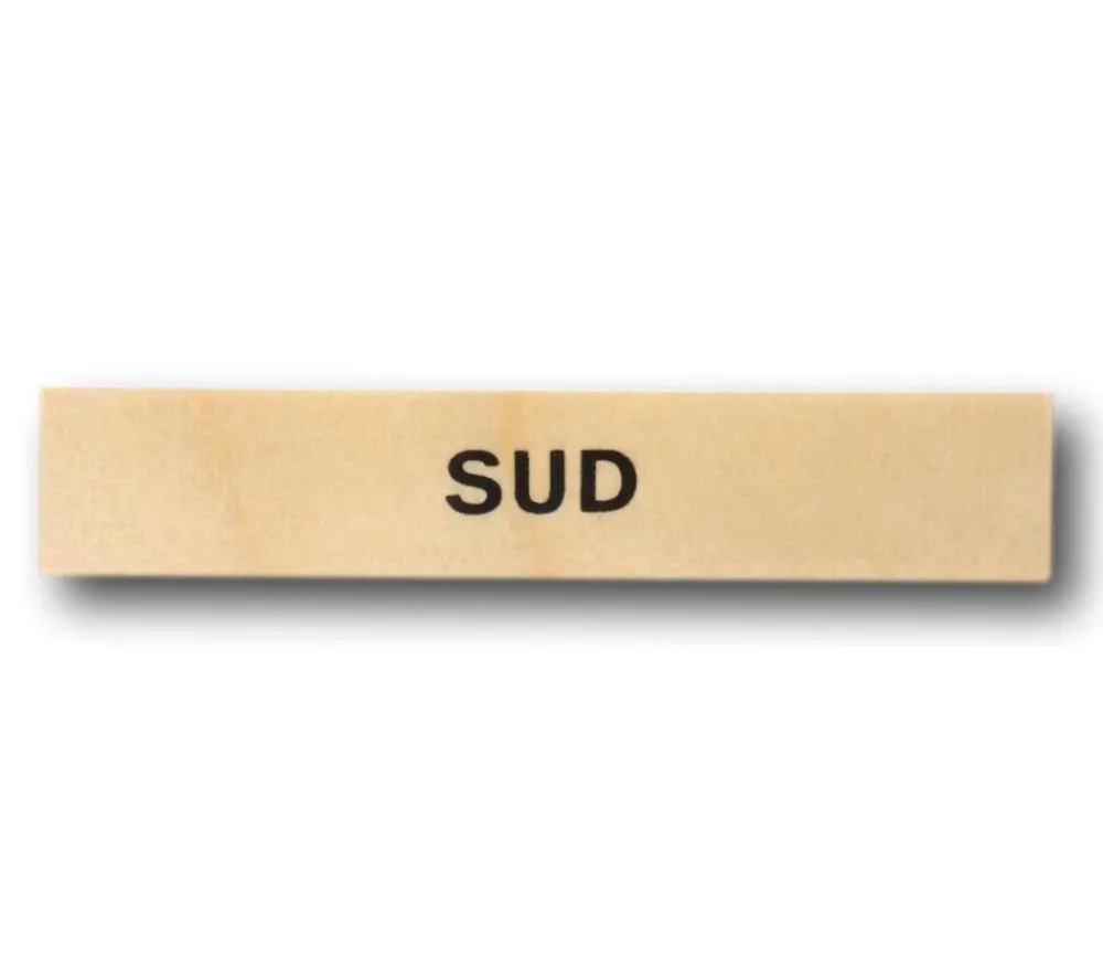Tout Pour le Jeu Plaque en bois points cardinaux 10 cm