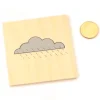 Tout Pour le Jeu Plaquette nuage gris en bois 7 cm