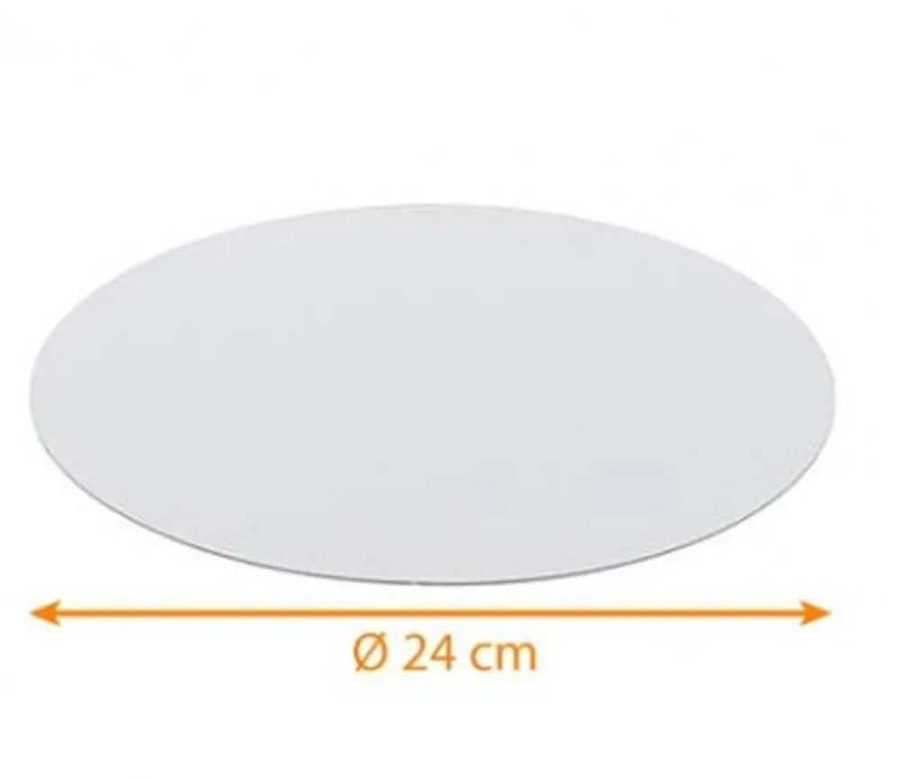 Tout Pour le Jeu Plateau de jeux ROND blanc brilllant 24 cm de diamètre