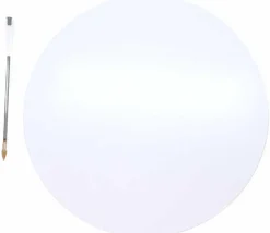 Tout Pour le Jeu Plateau de jeux ROND blanc brilllant 24 cm de diamètre