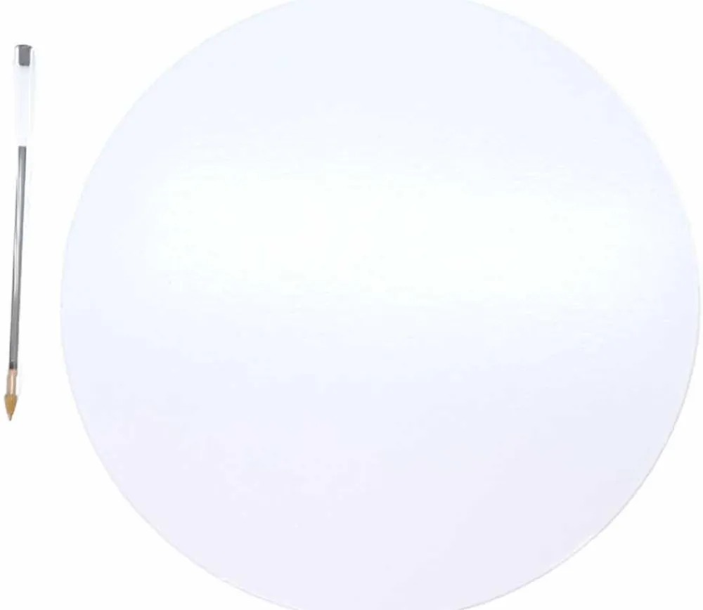 Tout Pour le Jeu Plateau de jeux ROND blanc brilllant 24 cm de diamètre