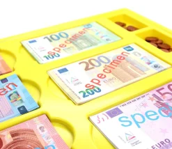 Tout Pour le Jeu Plateau géant avec 290 pièces et billets euros factices de jeux