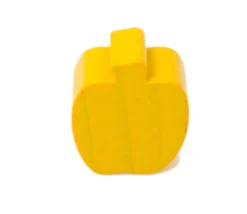 Tout Pour le Jeu Pomme en bois jaune or de 16x18x8 mm