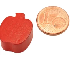 Tout Pour le Jeu Pomme en bois rouge de 16x18x8 mm