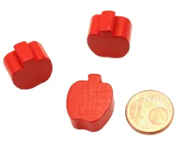 Tout Pour le Jeu Pomme en bois rouge de 16x18x8 mm