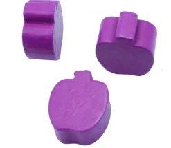 Tout Pour le Jeu Pomme ou prune en bois violet de 18 x 15 x 8 mm